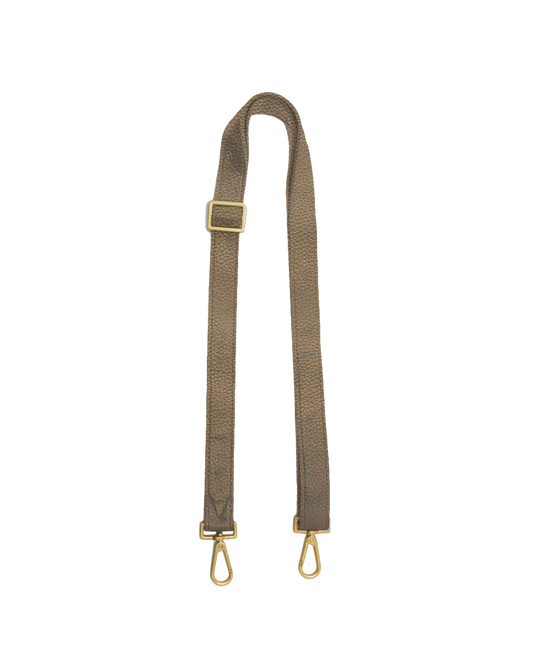 Slider Strap 1 Inch | Grey Natural/Brushed Gold