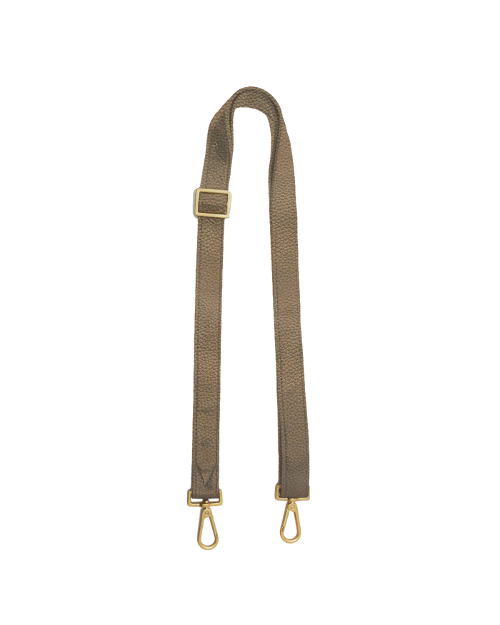 Slider Strap 1 Inch | Grey Natural/Brushed Gold