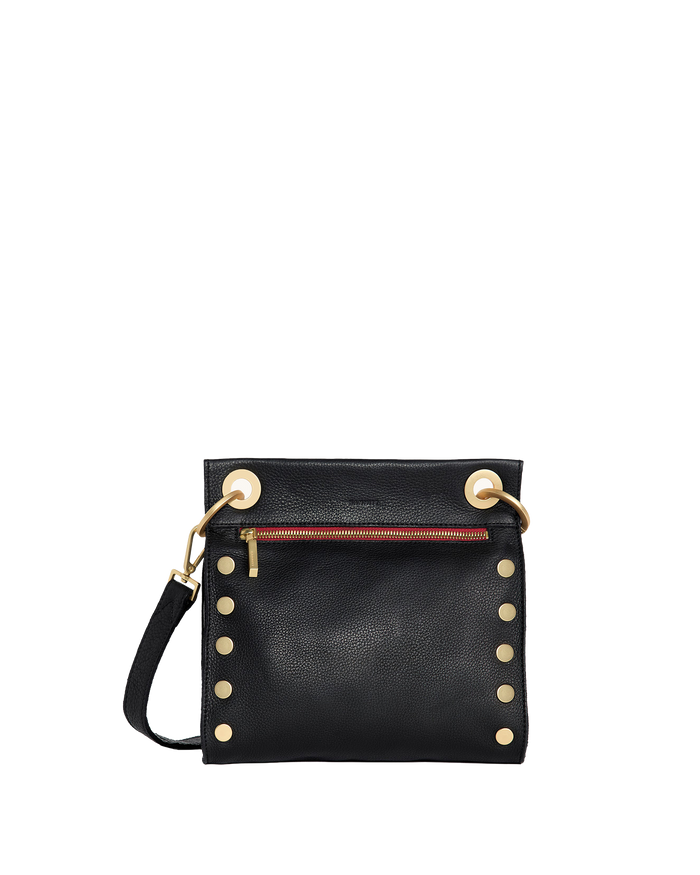 Tony | Black/Brushed Gold Red Zip | Med