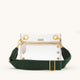 Webbing Crossbody Strap-Grove Green-BG-on-Bag-View