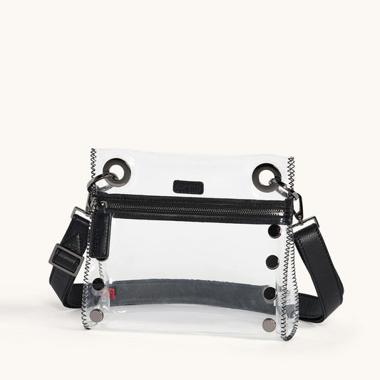 Tony-Sml-Clear-Black-Gunmetal-Font-Side-View