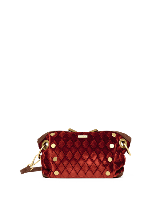 Daniel Crossbody Clutch | Monarch Velvet/Antique Gold | Sml