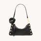 Vince Floral Charm | Black/Brushed Gold