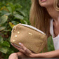 Evan Crossbody | Calla Lily White Raffia/Brushed Gold | Sml