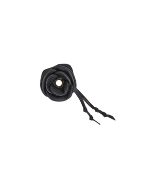 Vince Floral Charm | Black/Brushed Gold