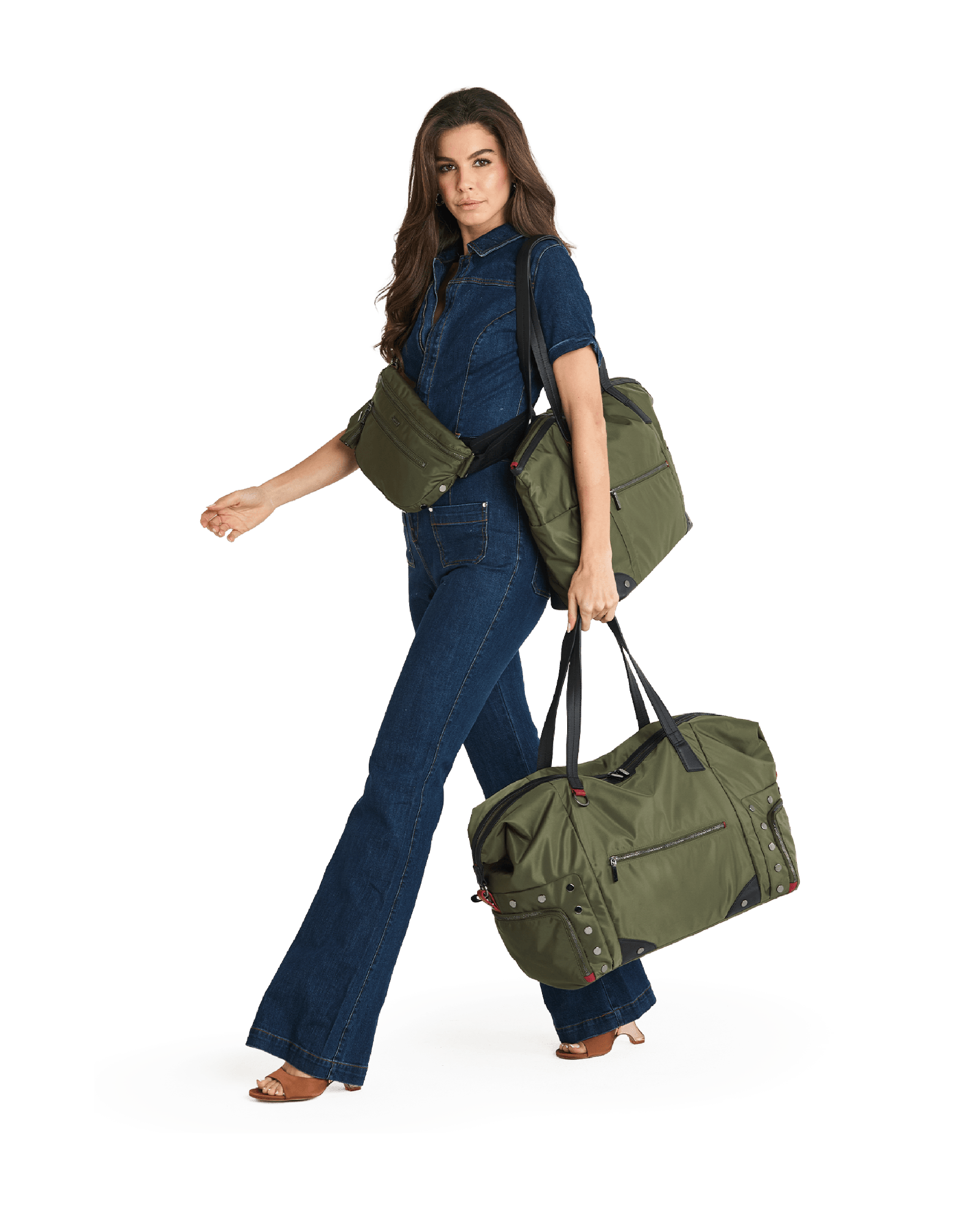 Ivy-Weekender-Jade-Nylon-GM-Model-View-5