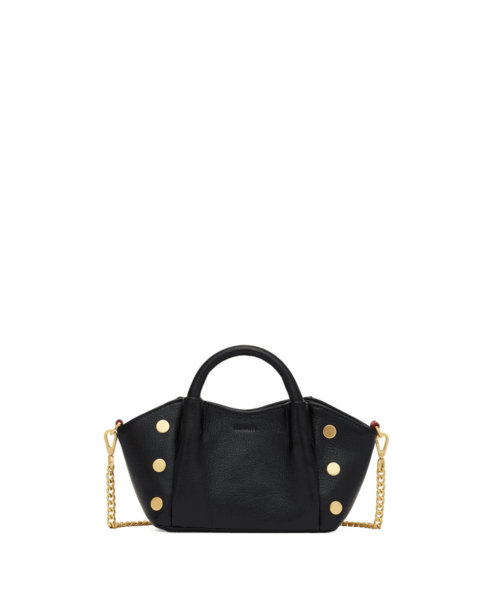 Paul | Black Press/Brushed Gold Red Zip | Mini
