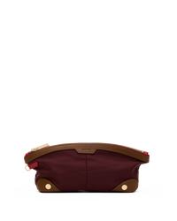 Nicky Travel Pouch | Wine Nylon/Gold | Short
