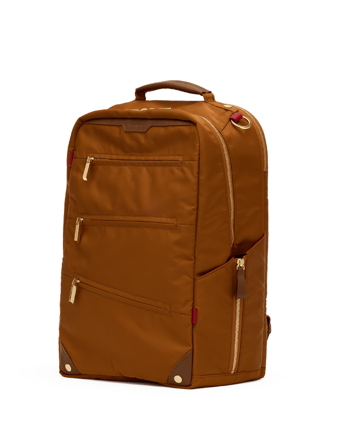 Eden Backpack | Amber Nylon/Gold