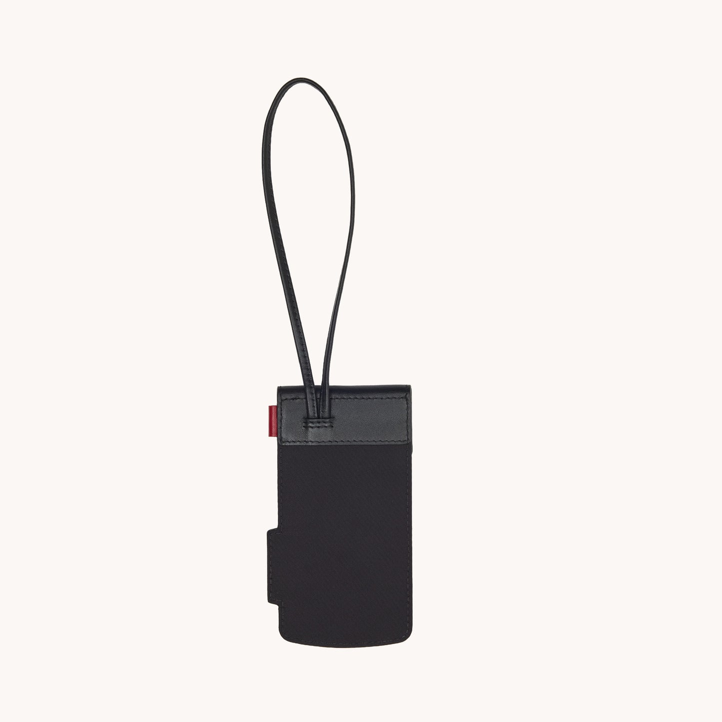Camera-Luggage-Tag-Black-Nylon-G-Back-View