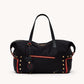 Ivy-Weekender-Black-Nylon-G-Red-Zip-Detail-View