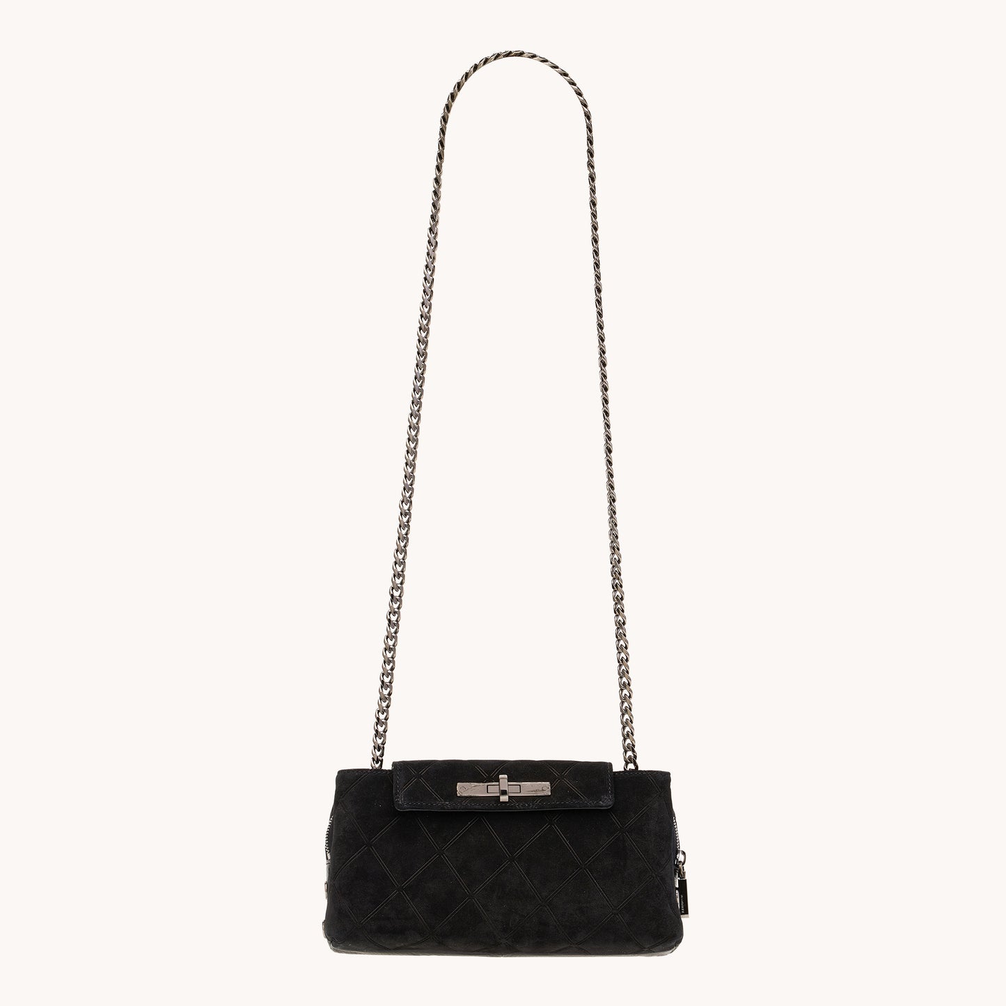 Charlotte-Sml-Noir-Diamond-Suede-GM-Crossbody-View