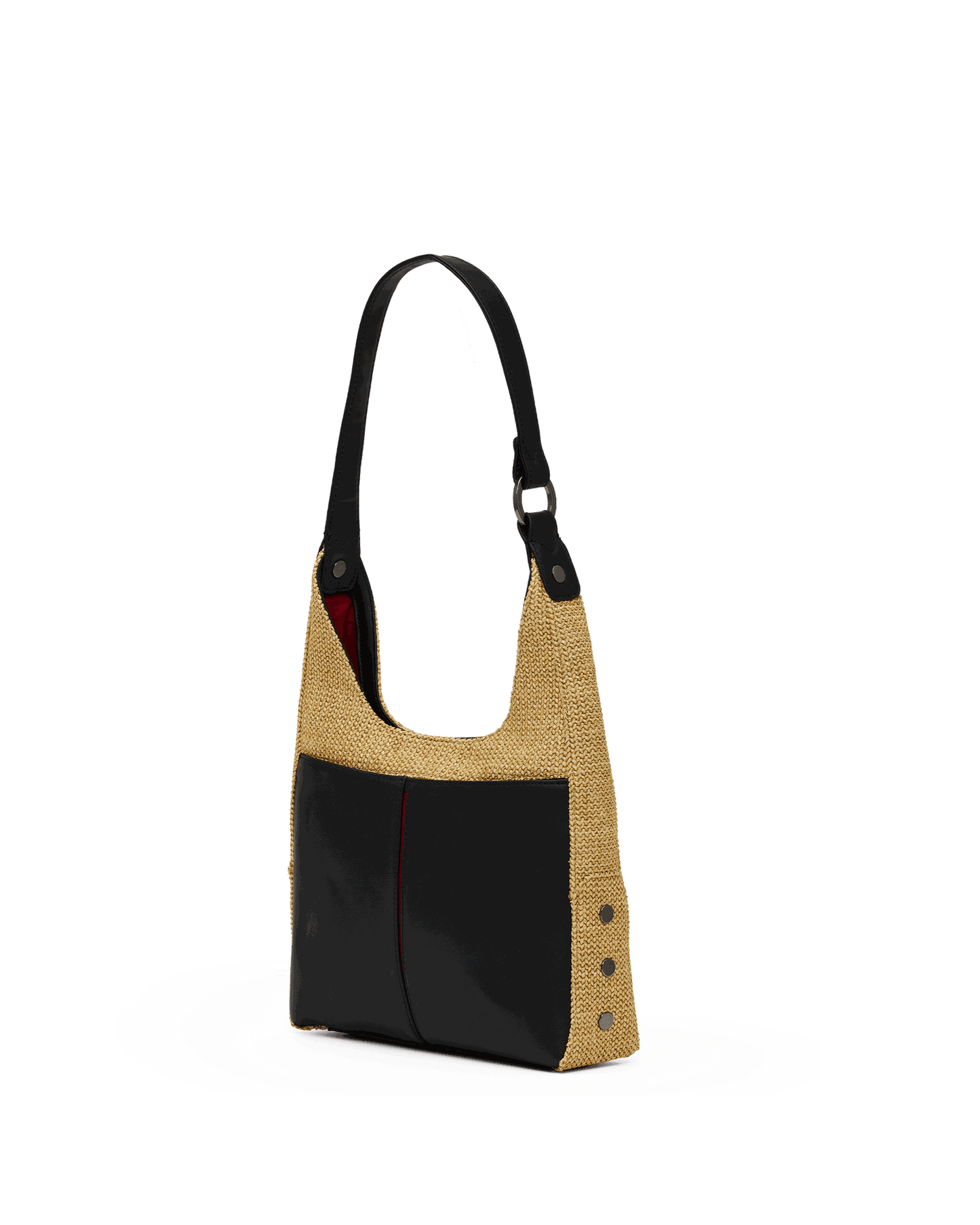 Tim-Med-Noir-Smooth-Raffia-GM-Back-View-Detail