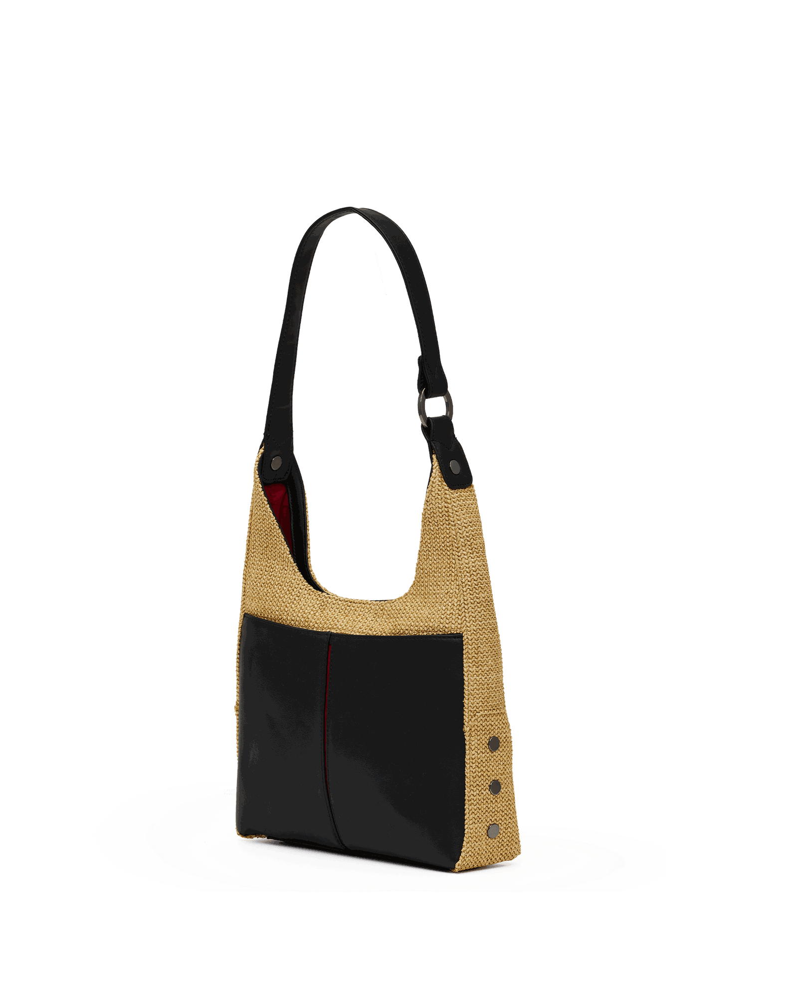Tim-Med-Noir-Smooth-Raffia-GM-Back-View-Detail