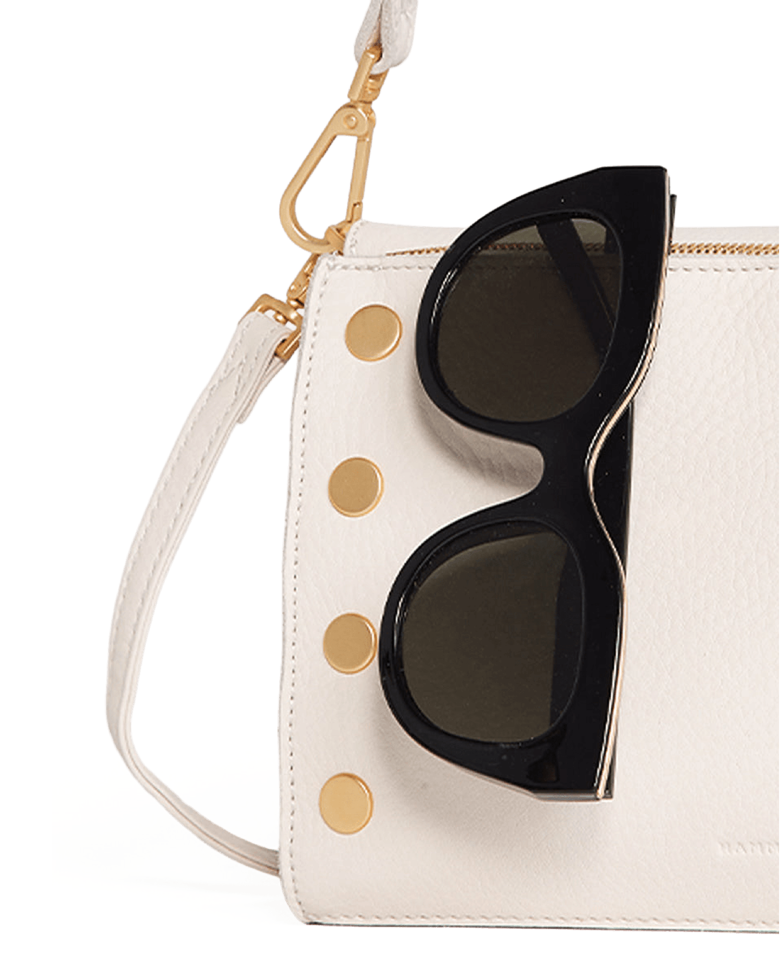 【人気完売品】GlamLips QUILTING マルチ ショルダーバッグ　白 Montana Clutch Small | Soft Leather Shoulder Bag | HAMMITT