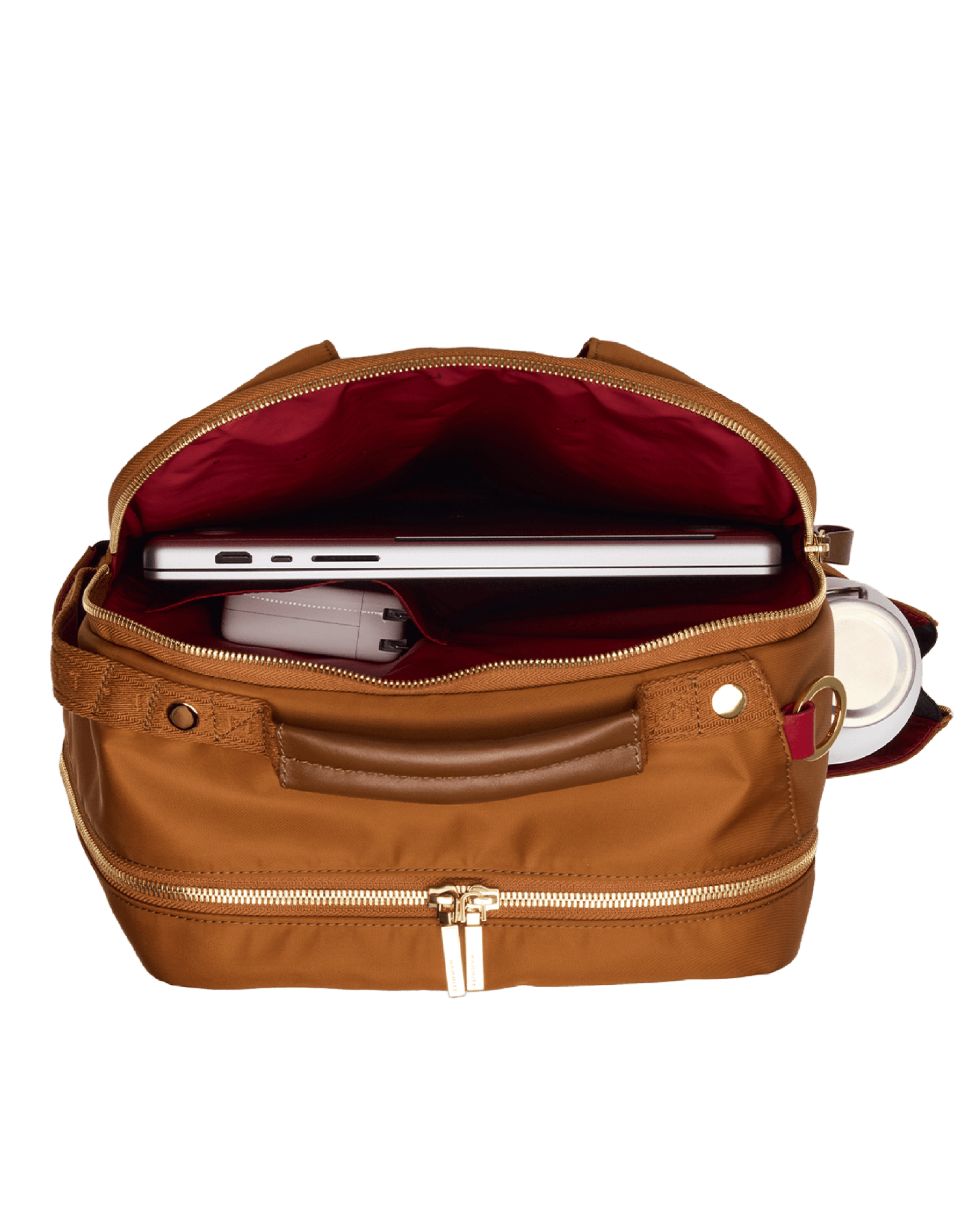 Eden-Backpack-Amber-Nylon-G-Detail-View