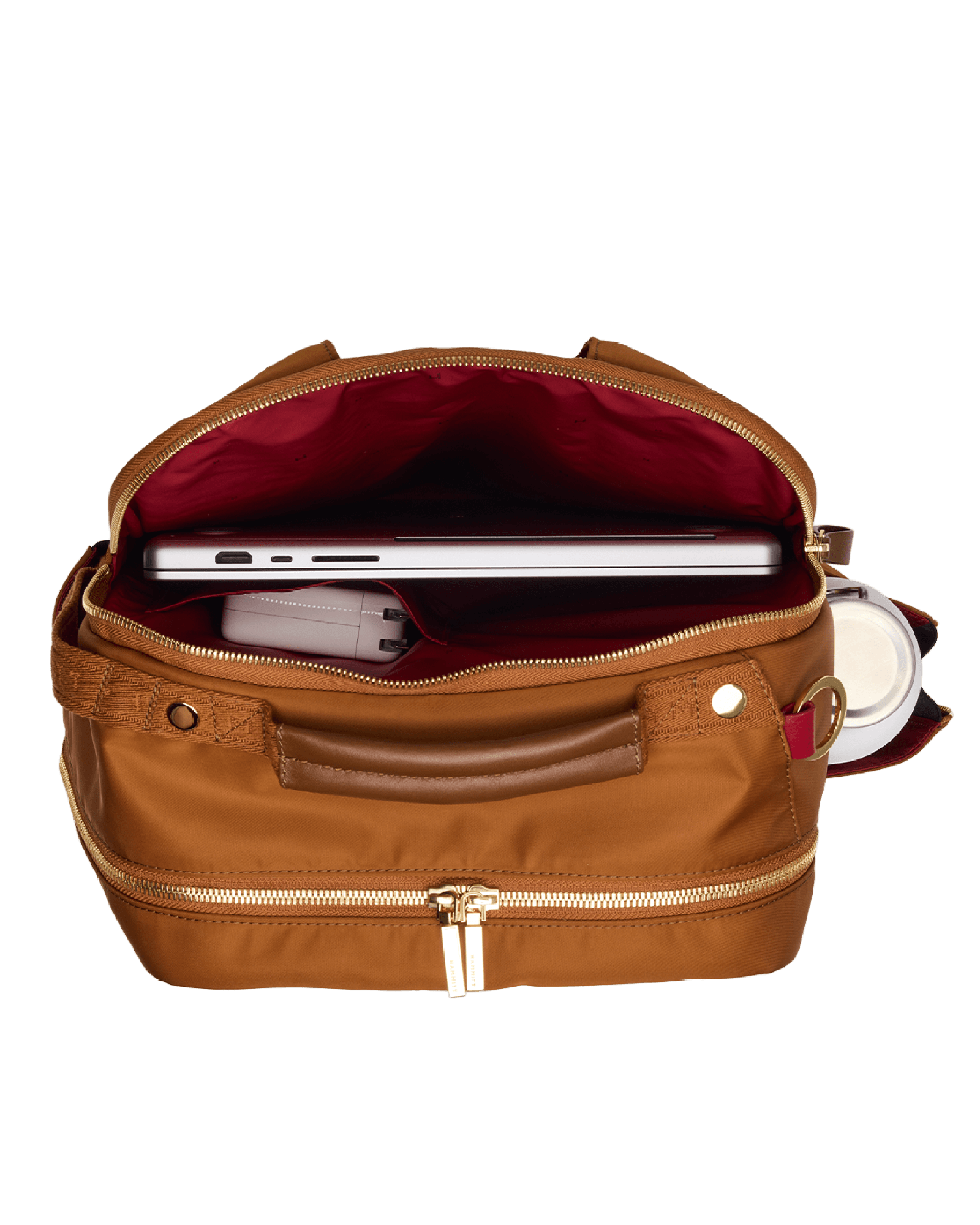 Eden-Backpack-Amber-Nylon-G-Detail-View