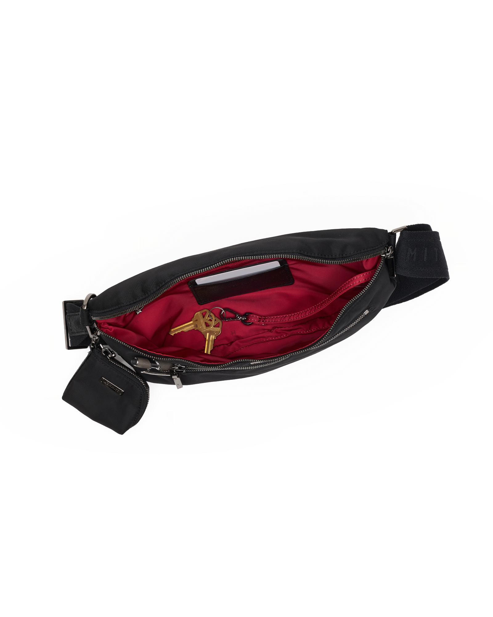 Charles-Crossbody-Lrg-Black-Nylon-GM-Inside-View