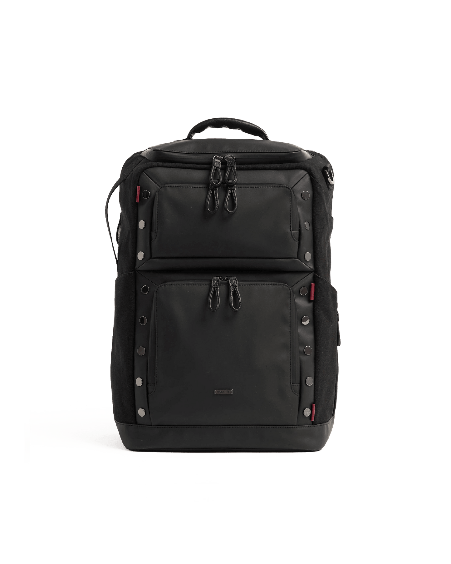 Burbank-Backpack-Black-Nylon-Front-View