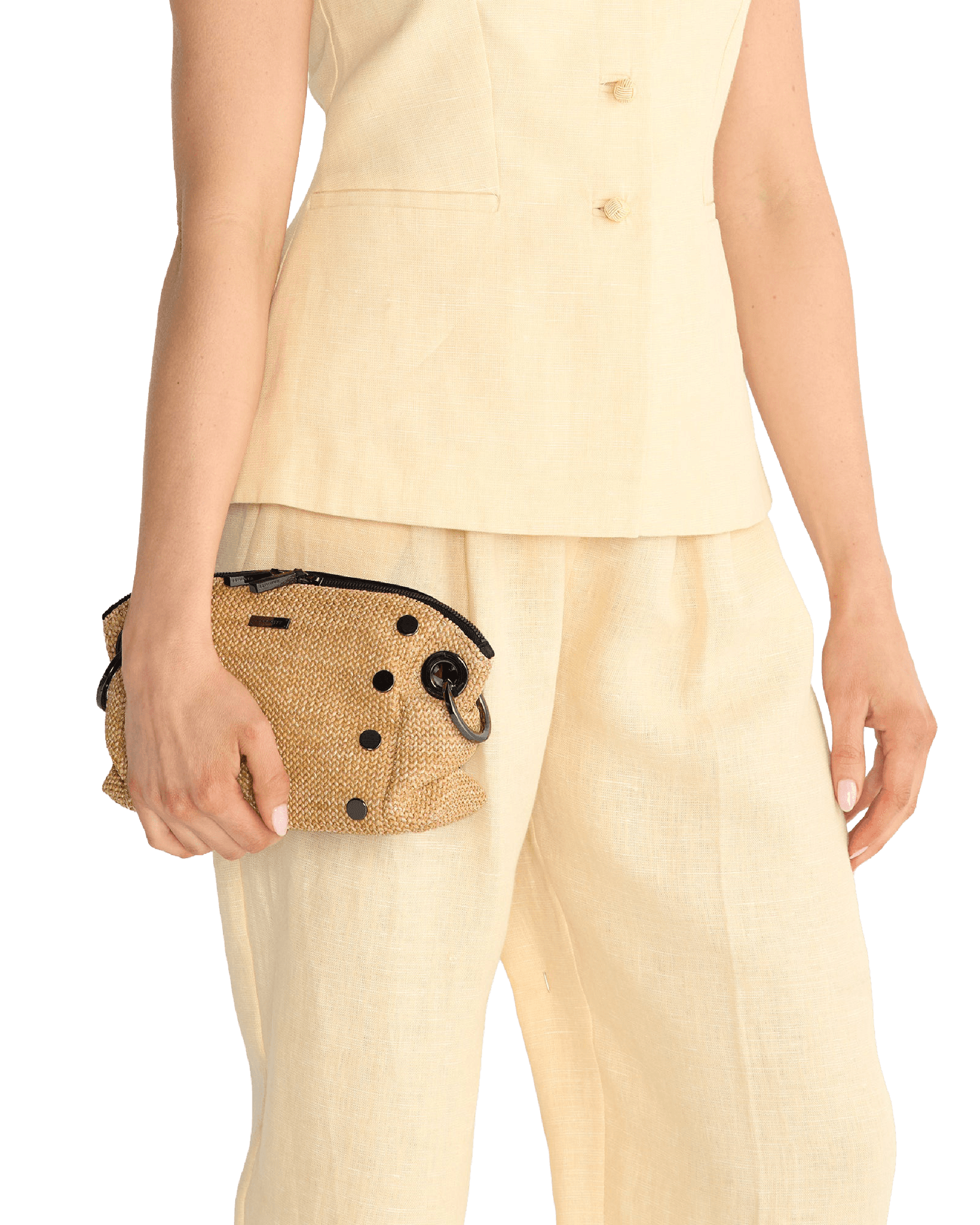 Daniel-Crossbody-Clutch-Sml-Chaparral-Raffia-Model-View-2
