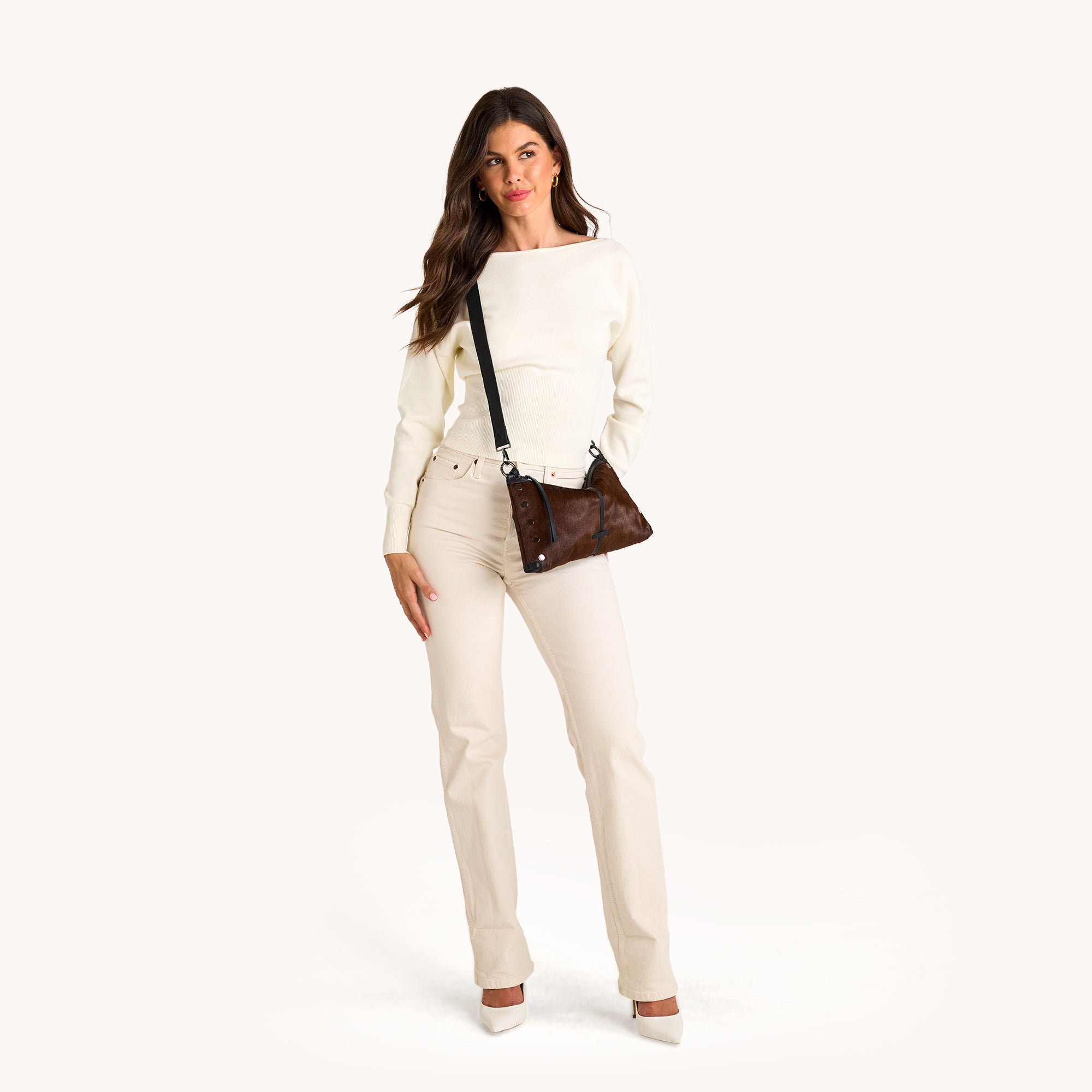 クロ★極美キルテッドメイプル★美ココボロ★カスタム★Jim Baxter★ Kyle Medium | Soft Leather Shoulder Bag | HAMMITT