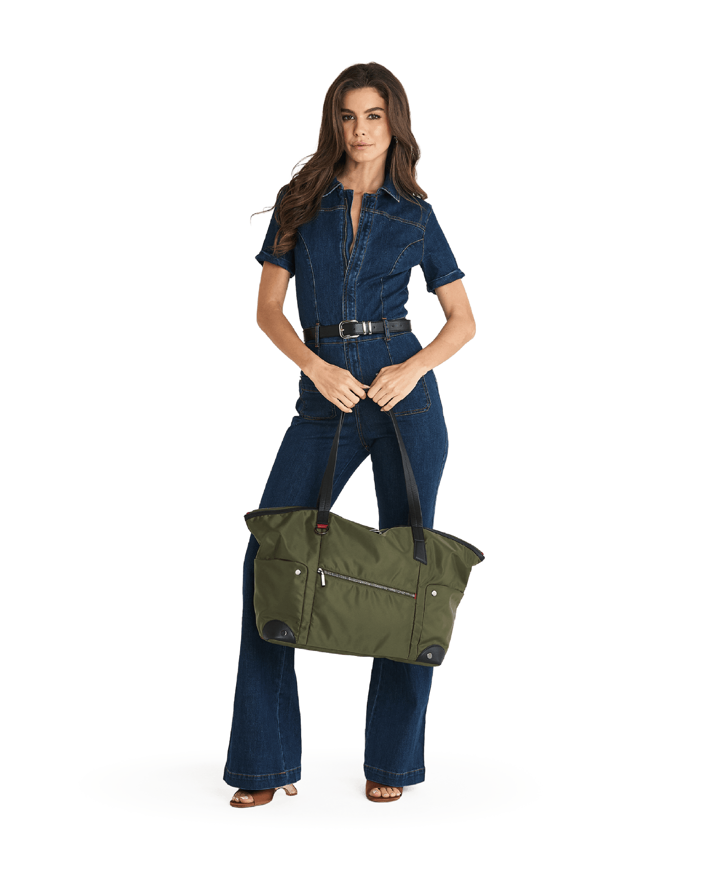 Zoe-Tote-Jade-Nylon-GM-Model-View-3