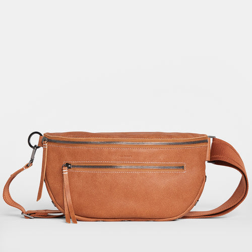 Charles Crossbody | Hermosa Saddle/Gunmetal | Lrg 840220513429 