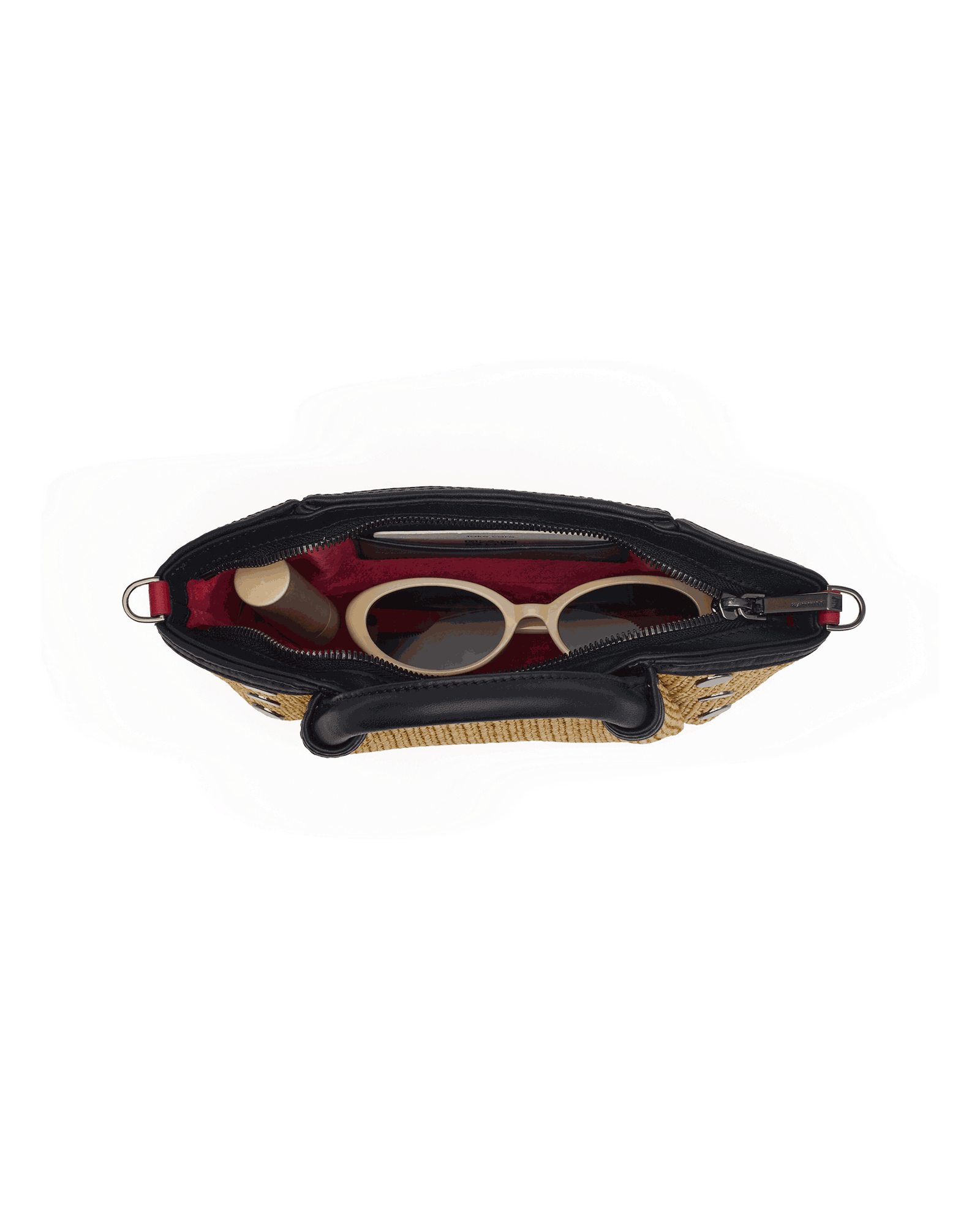 Paul-Mini-Noir-Smooth-Raffia-GM-Inside-View