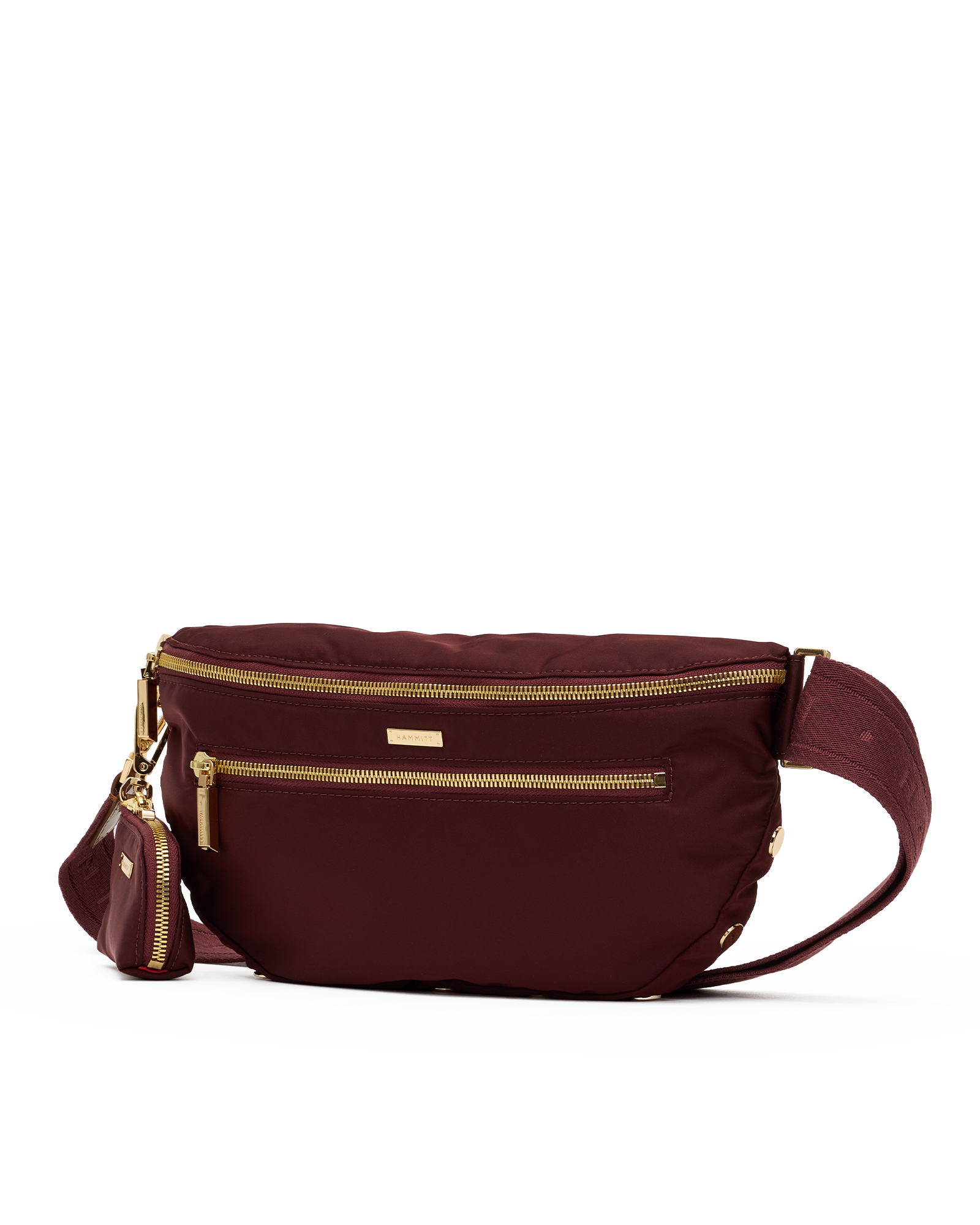 Charles-Crossbody-Lrg-Wine-Nylon-G-Front-View-2