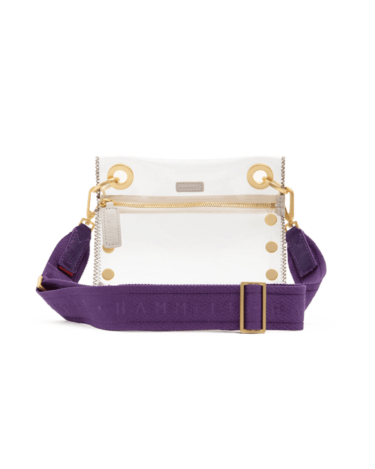 Webbing Crossbody Strap-Game Day Purple-BG-Front-View-2