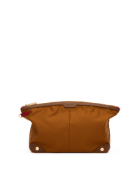 Nicky-Travel-Pouch-Lrg-Amber-Nylon-G-Front-View