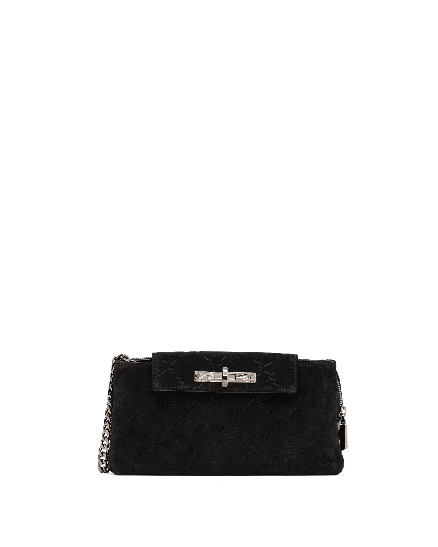 Charlotte-Sml-Noir-Diamond-Suede-GM-Front-View