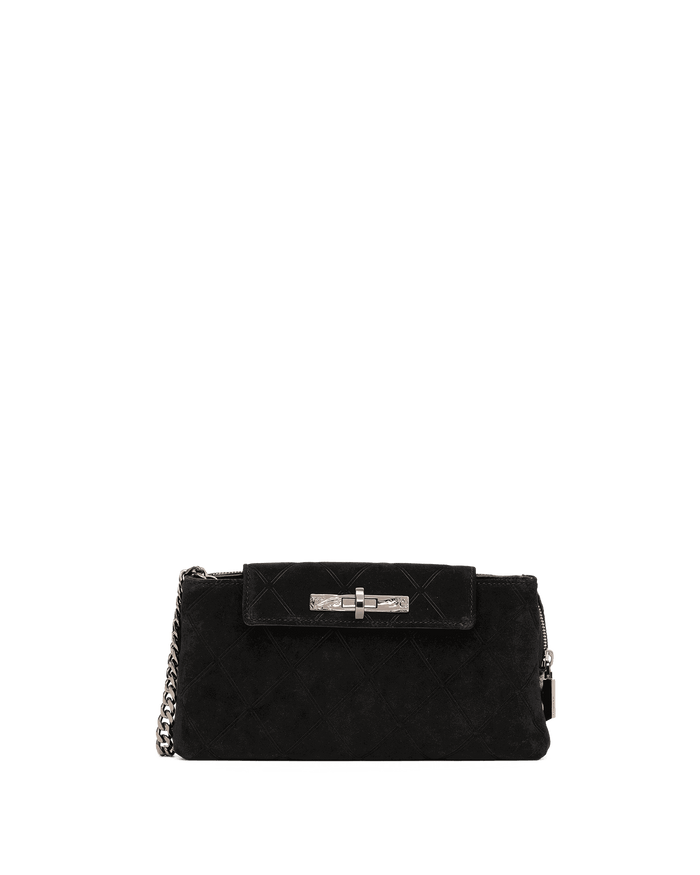 Charlotte | Noir Diamond Suede/Gunmetal | Sml