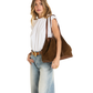 Meryl Carryall | Cinnamon Suede/Antique Gold