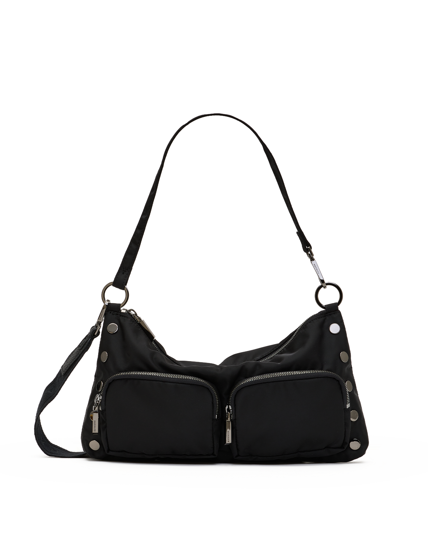 Kyle-Med-Black-Nylon-GM-Front-View