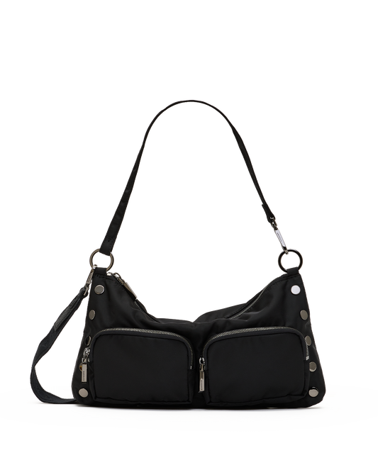 Kyle-Med-Black-Nylon-GM-Front-View