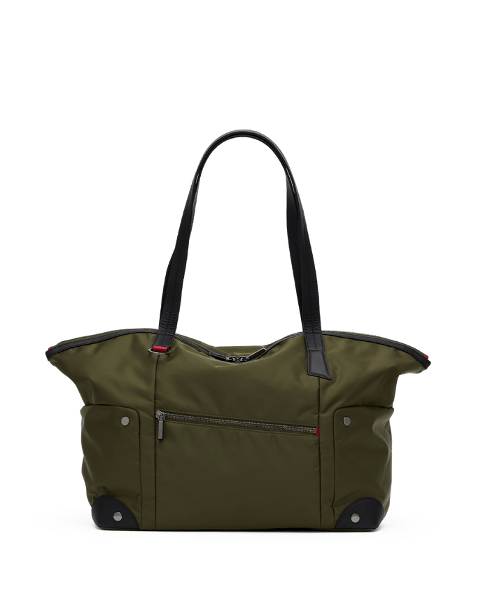 Zoe Tote | Jade Nylon/Gunmetal