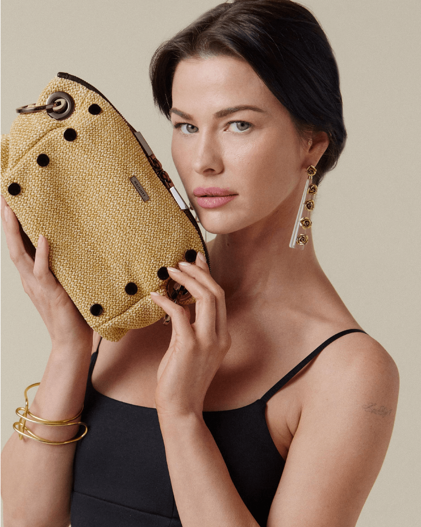 Daniel-Crossbody-Clutch-Sml-Chaparral-Raffia-Model-View-5