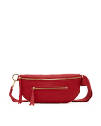 Charles Crossbody | Chili Red/Gold | Med