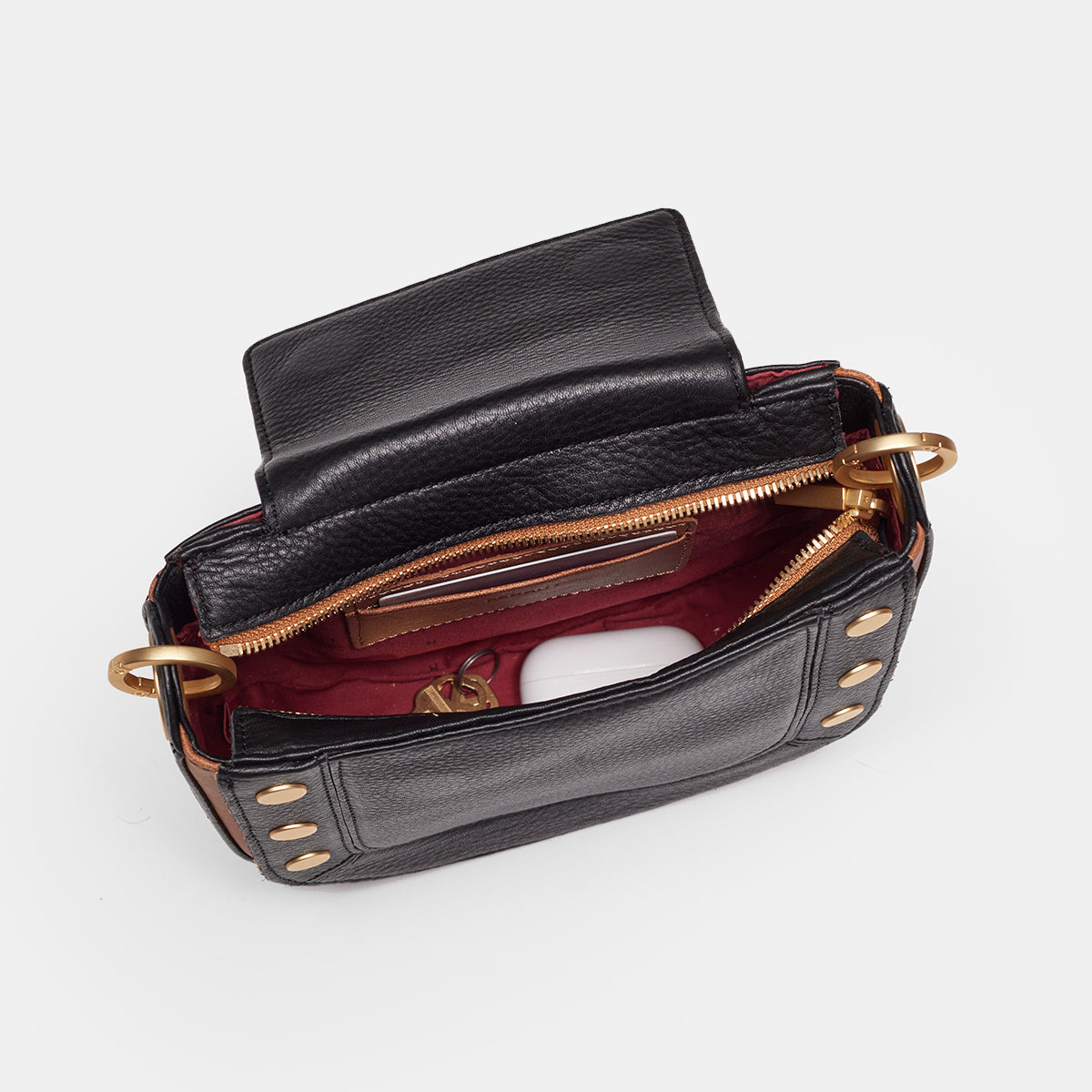 Kayce Saddle | North End/Brushed Gold | Med 840220513498 – HAMMITT