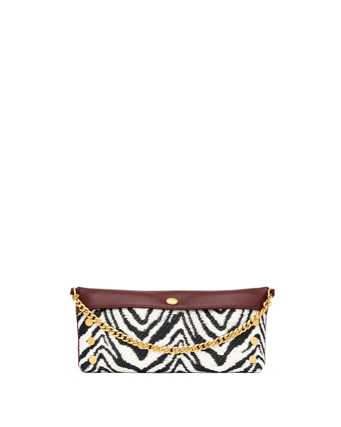 Invitation Clutch | Zebra/Brushed Gold