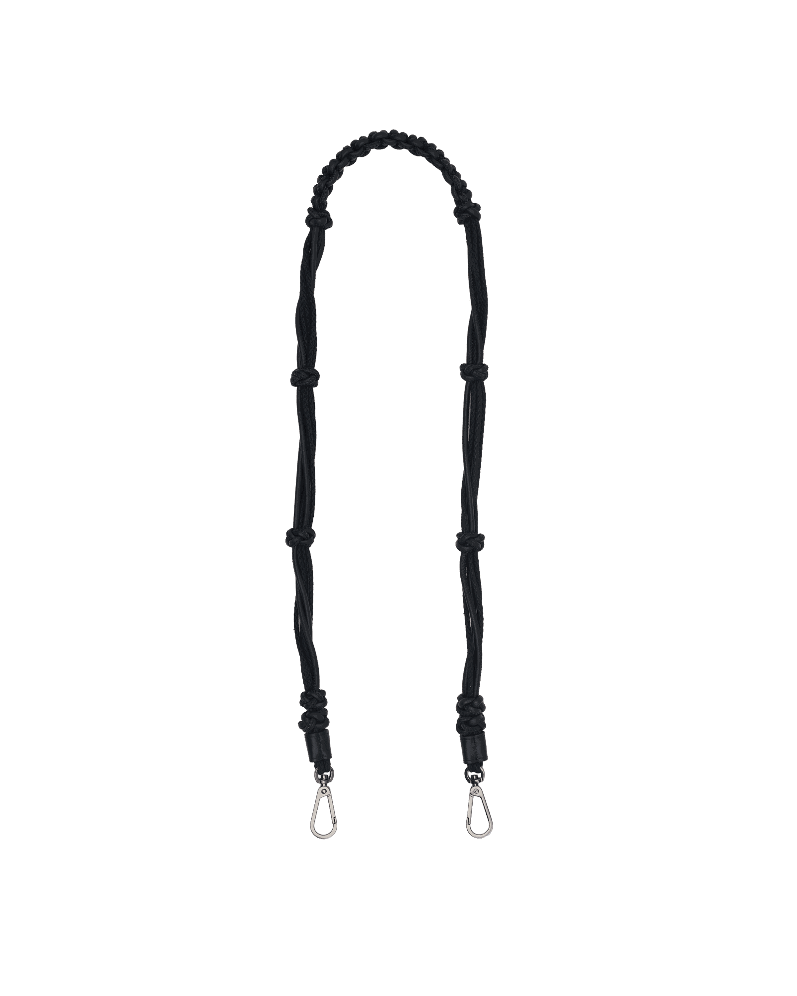 Knotted-Long-Strap-Noir-Smooth-GM-Front-View