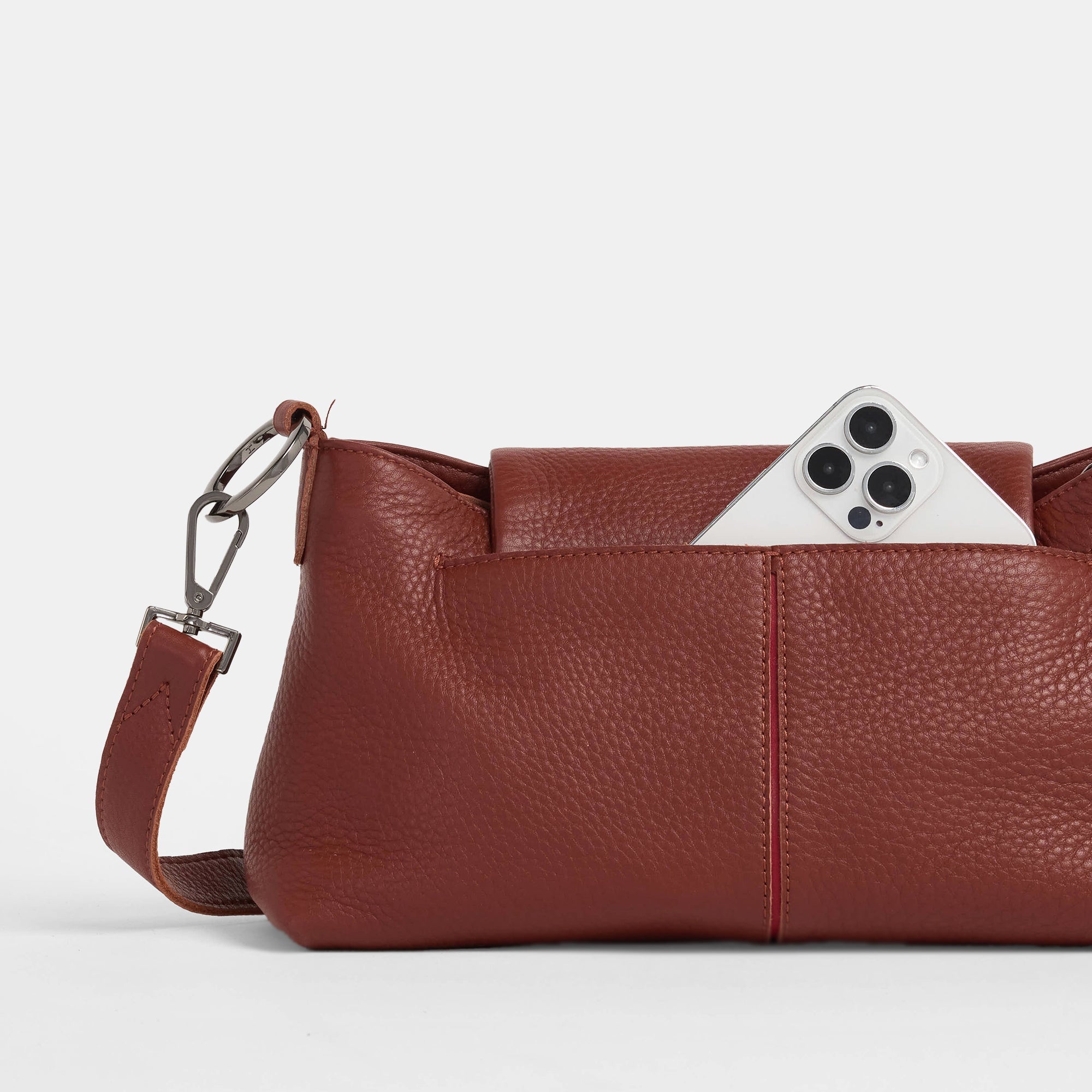 VIP Satchel | Baroque Brown/Gunmetal 840220514730 – HAMMITT