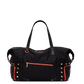 Ivy-Weekender-Black-Nylon-G-Red-Zip-Front-View