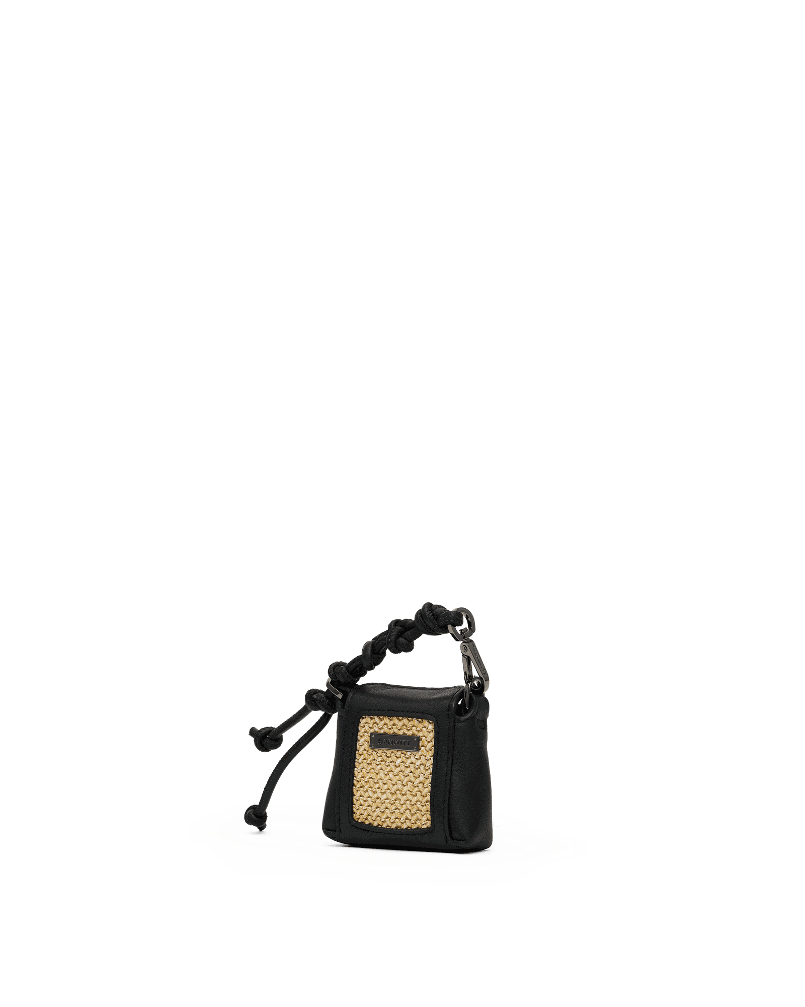 Mini-B-Noir-Smooth-Raffia-GM-Front-View