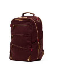 Eden Backpack | Wine Nylon/Gold