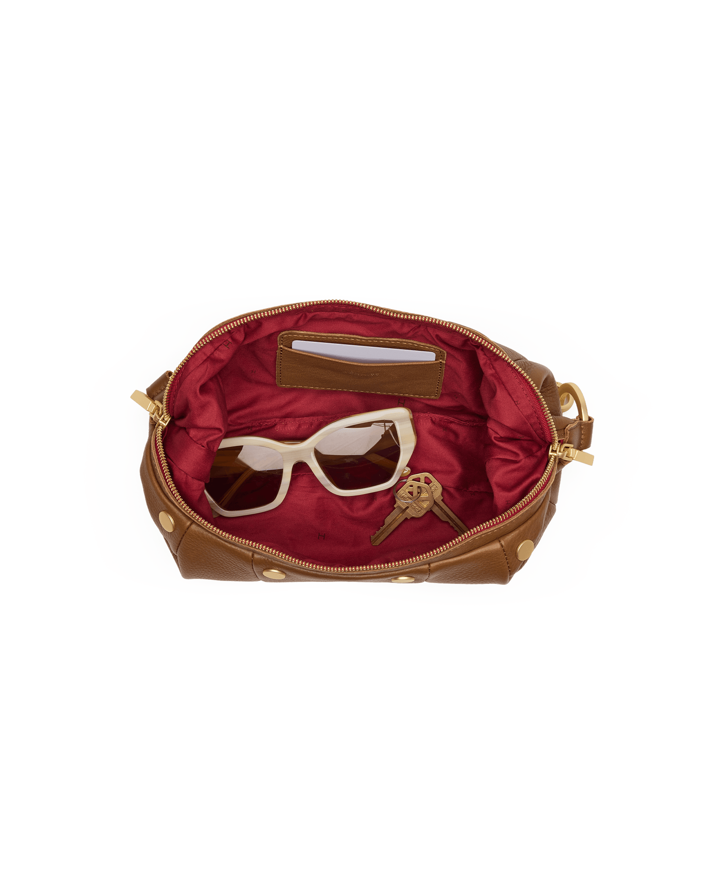 Erica-Sml-Mahogany-Pebble-BG-Red-Zip-Inside-View