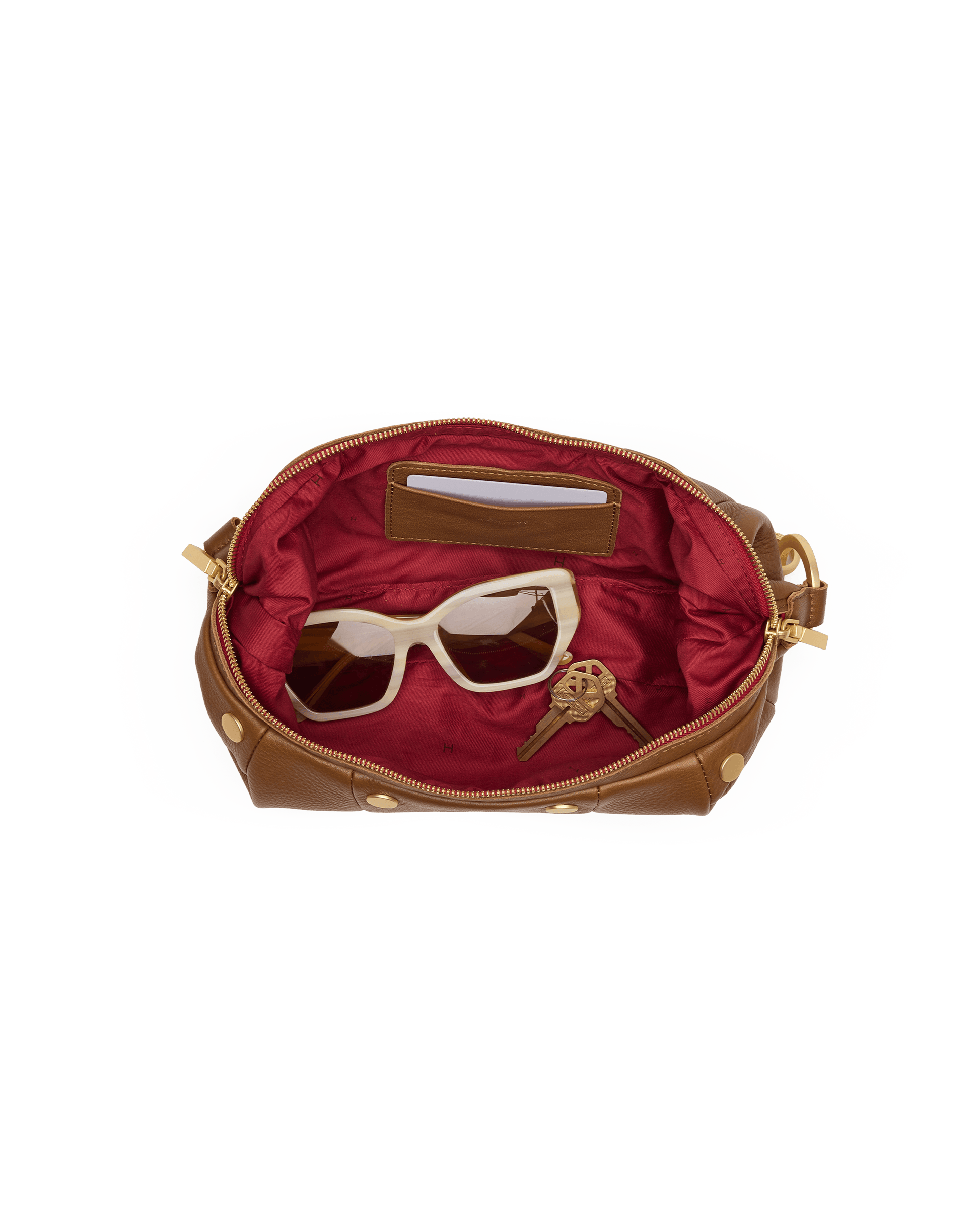 Erica-Sml-Mahogany-Pebble-BG-Red-Zip-Inside-View