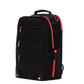 Eden-Backpack-Black-Nylon-G-Red-Zip-Front-View