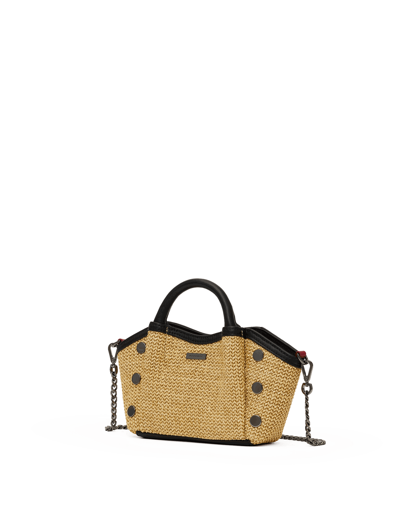 Paul-Mini-Noir-Smooth-Raffia-GM-Front-View-2